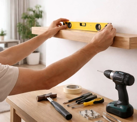 Instalación de elementos decorativos